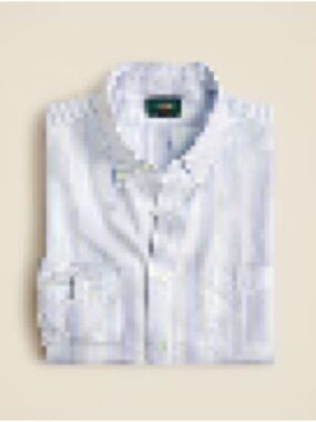 J.Crew Giant fit oxford shirt Item: BT549
Color: Van Light Blue White
Size: M